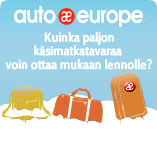 Sallitut käsimatkatavarat